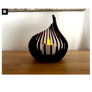 Rib Tealight – Elegância Esculpida em Luz