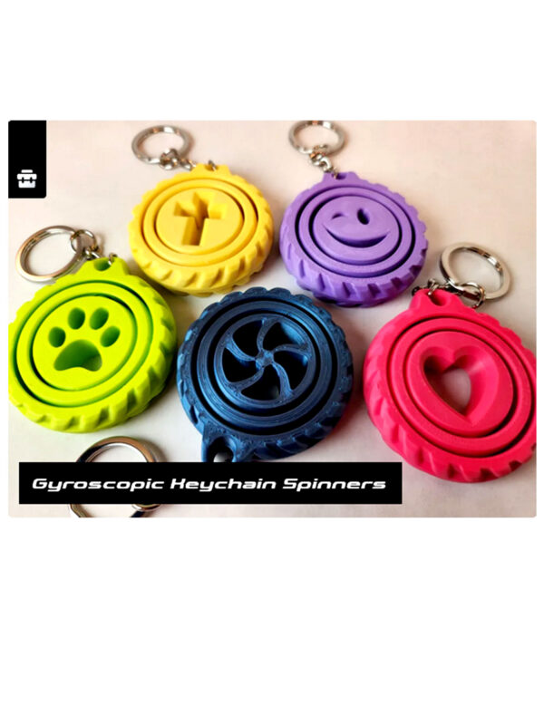 Gyroscopic Keychain Spinner – Movimento e Estilo na Palma da Mão
