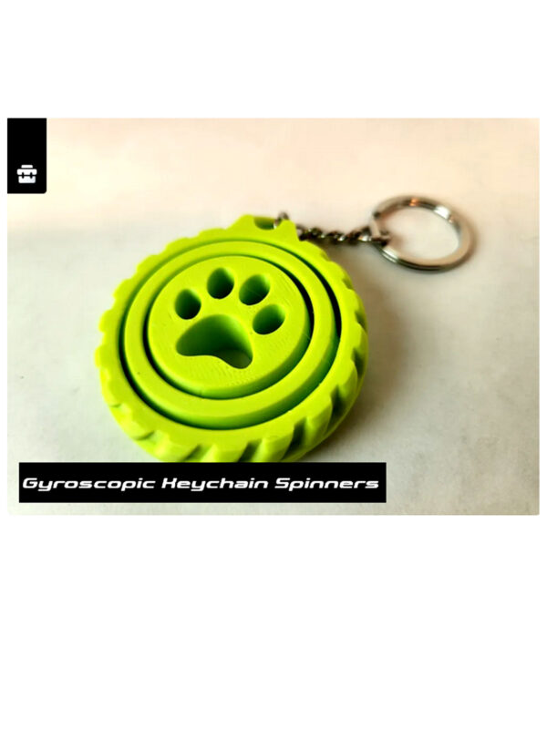 Gyroscopic Keychain Spinner – Movimento e Estilo na Palma da Mão - Image 3